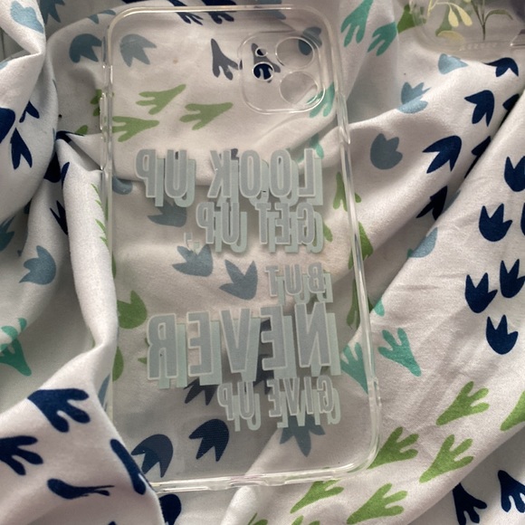 Look up get up, but never give up iPhone 11 case - Picture 3 of 3